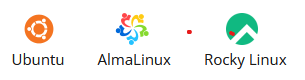 CentOS, Ubuntu, Debian, Fedora